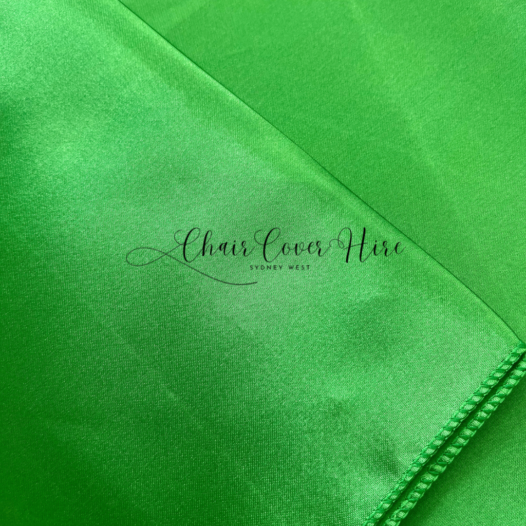 Lime Green Satin Chair Sash Hire